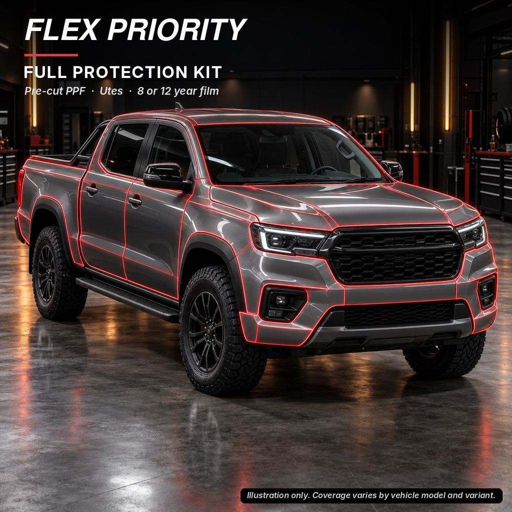 Flex Priority pre-cut rear bumper PPF section