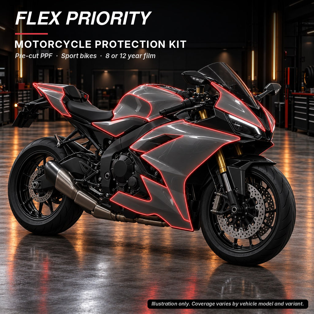 Flex Priority pre-cut motorcycle PPF kit - sport