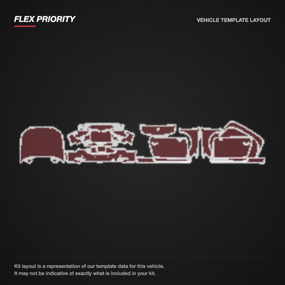 Audi A3 Roadster 2015-2016 kit layout (template 2)