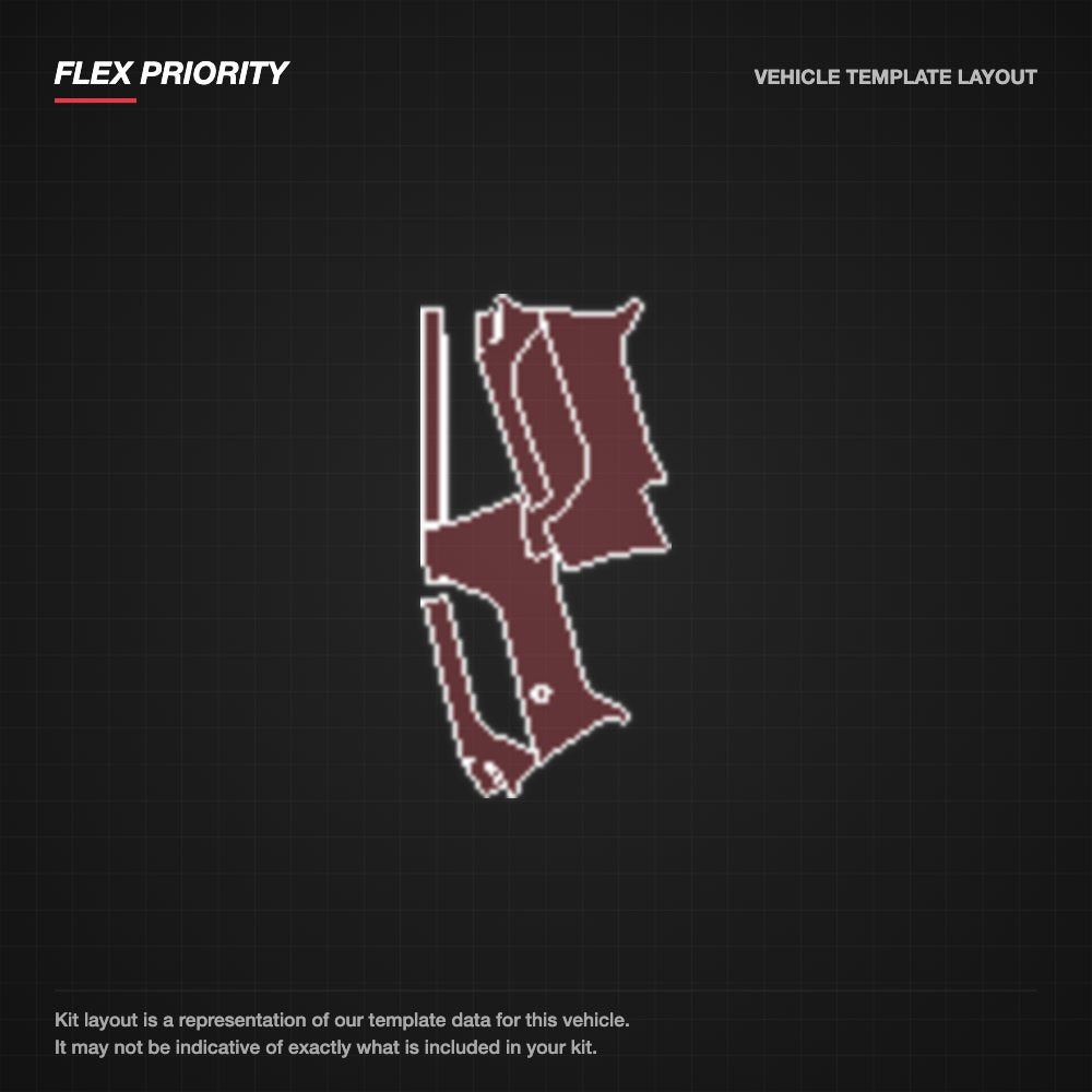 Audi A4 2013-2015 kit layout
