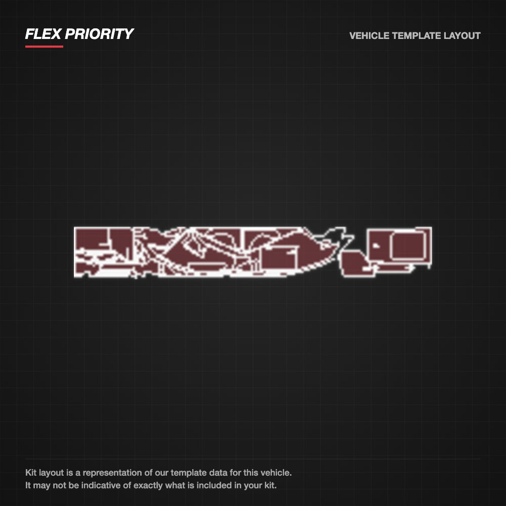Audi A4 Avant 2021+ kit layout (template 1)