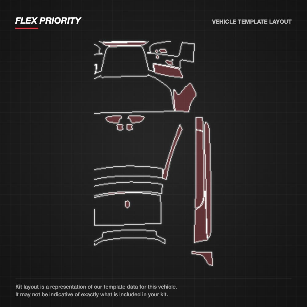 Audi A5 Coupe 2012-2013 kit layout (template 2)