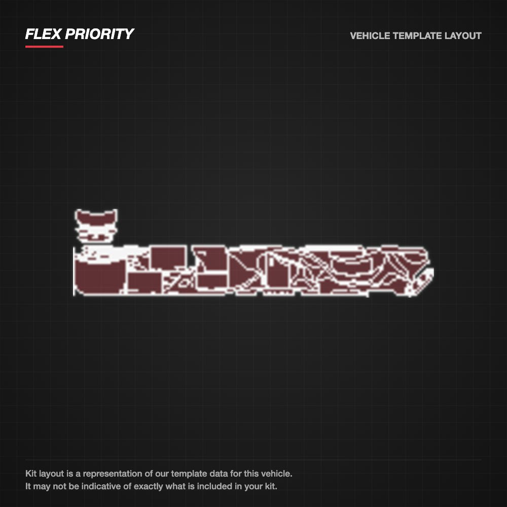 Mercedes-Benz AMG CLA 2024-2025 kit layout (template 1)