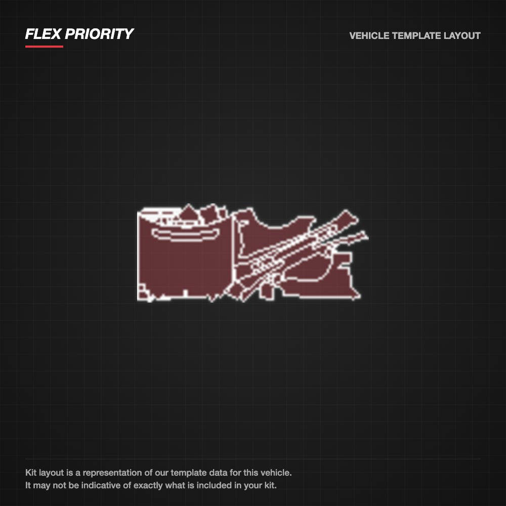 Mercedes-Benz E-Class Sedan 2003-2013 kit layout