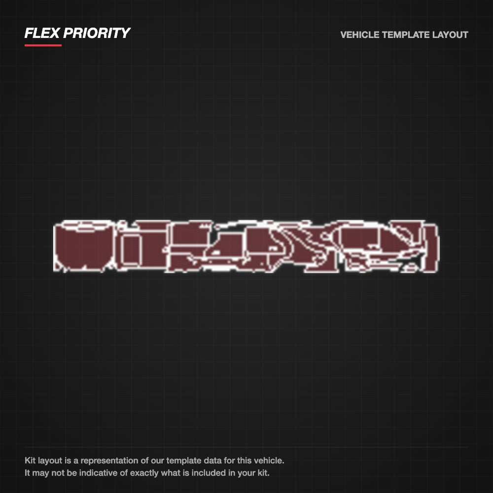 Mercedes-Benz E-Class Sedan 2014-2015 kit layout (template 3)