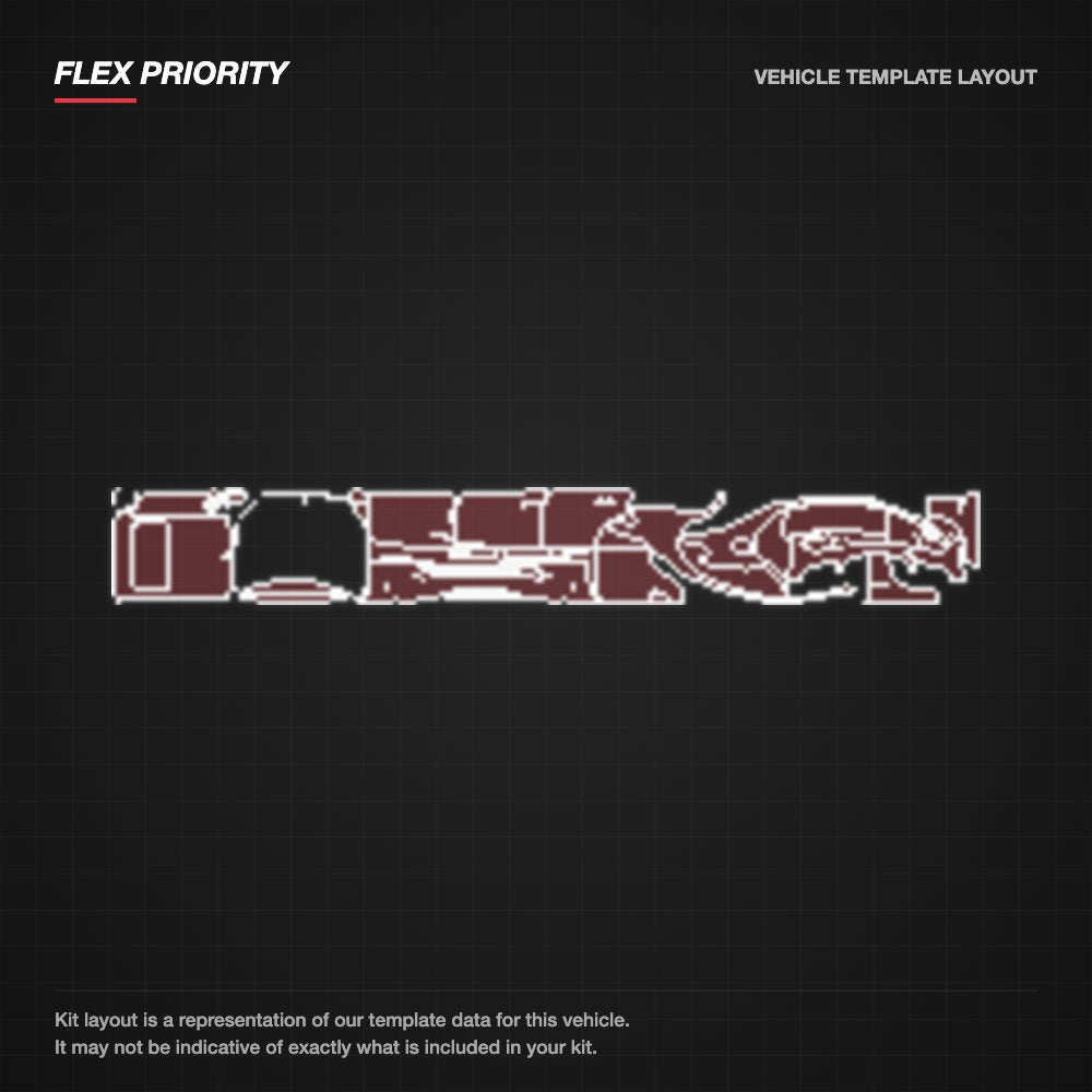 Mercedes-Benz E-Class Sedan 2014-2015 kit layout (template 2)