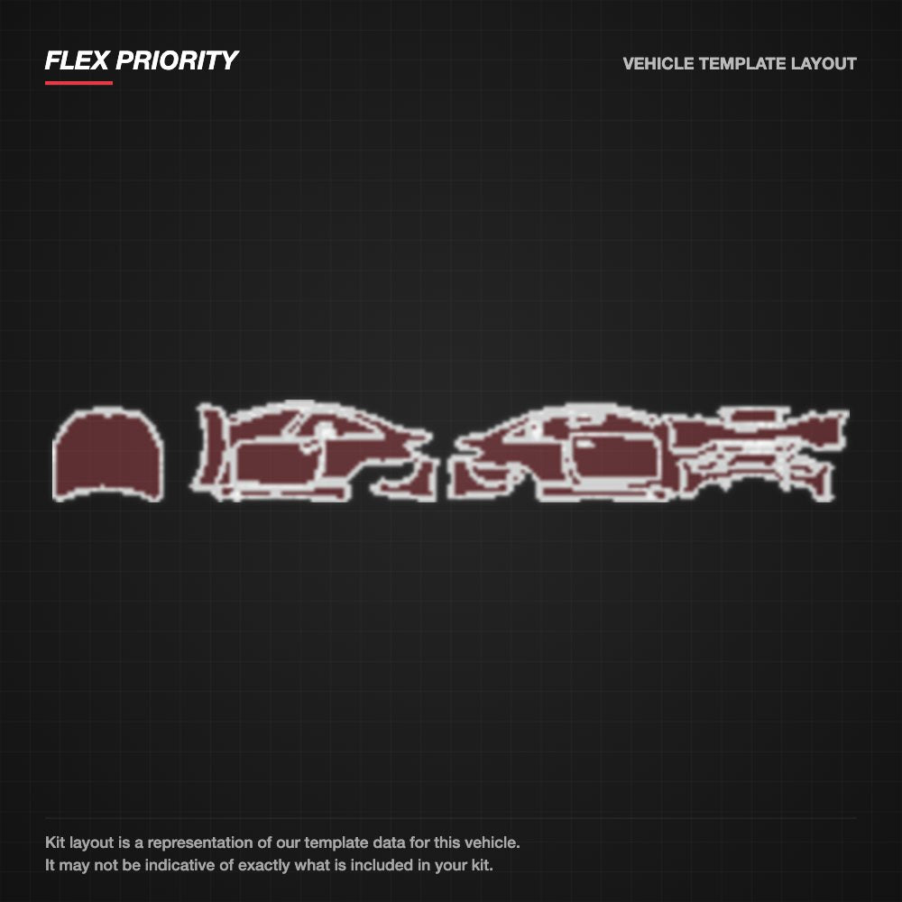 Mercedes-Benz E-Class Coupe 2015-2016 kit layout (template 2)
