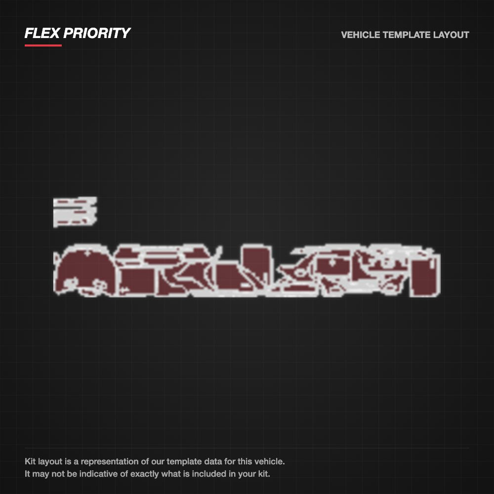 Mercedes-Benz GLE 2015-2016 kit layout (template 1)