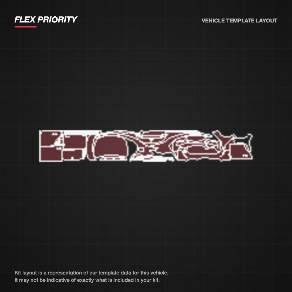 Mercedes-Benz CLA Sedan 2013-2016 kit layout (template 2)