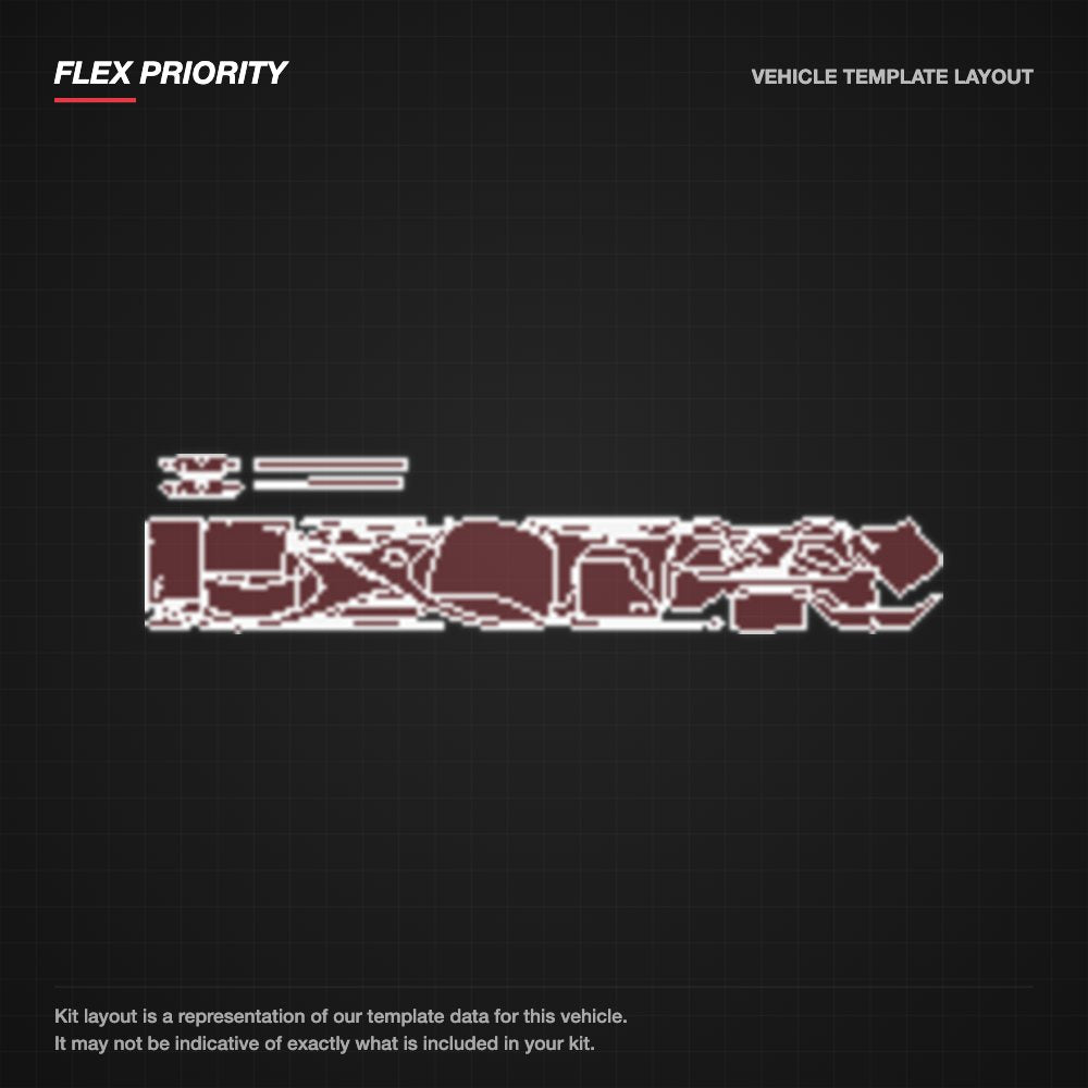 Mercedes-Benz CLA Sedan 2020-2023 kit layout (template 2)