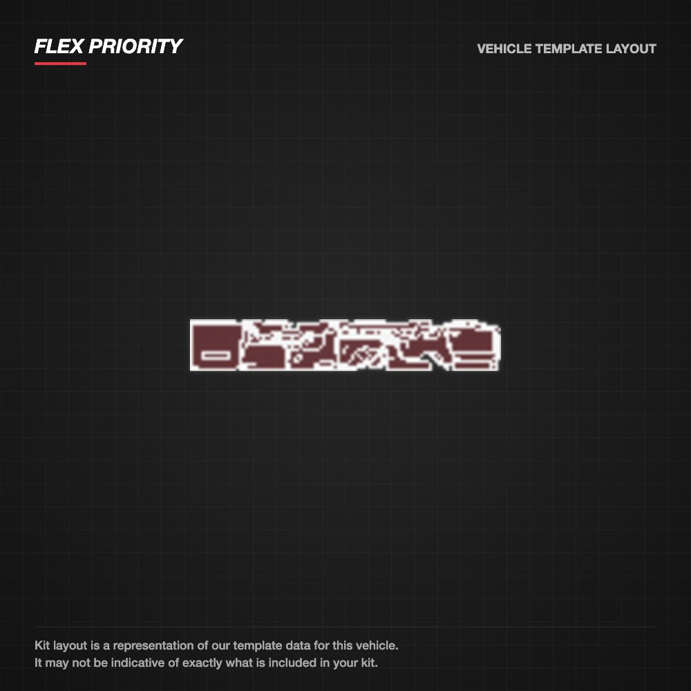 Ford Mustang Fastback 2010-2014 kit layout