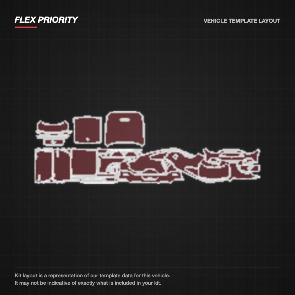 Ford Mustang Fastback 2015-2017 kit layout (template 1)