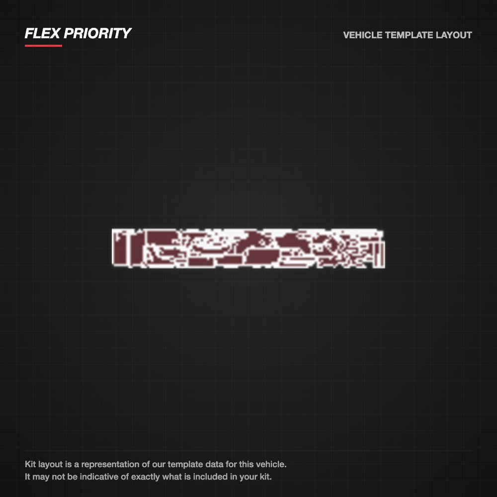 Ford Mustang Fastback 2020 kit layout (template 1)