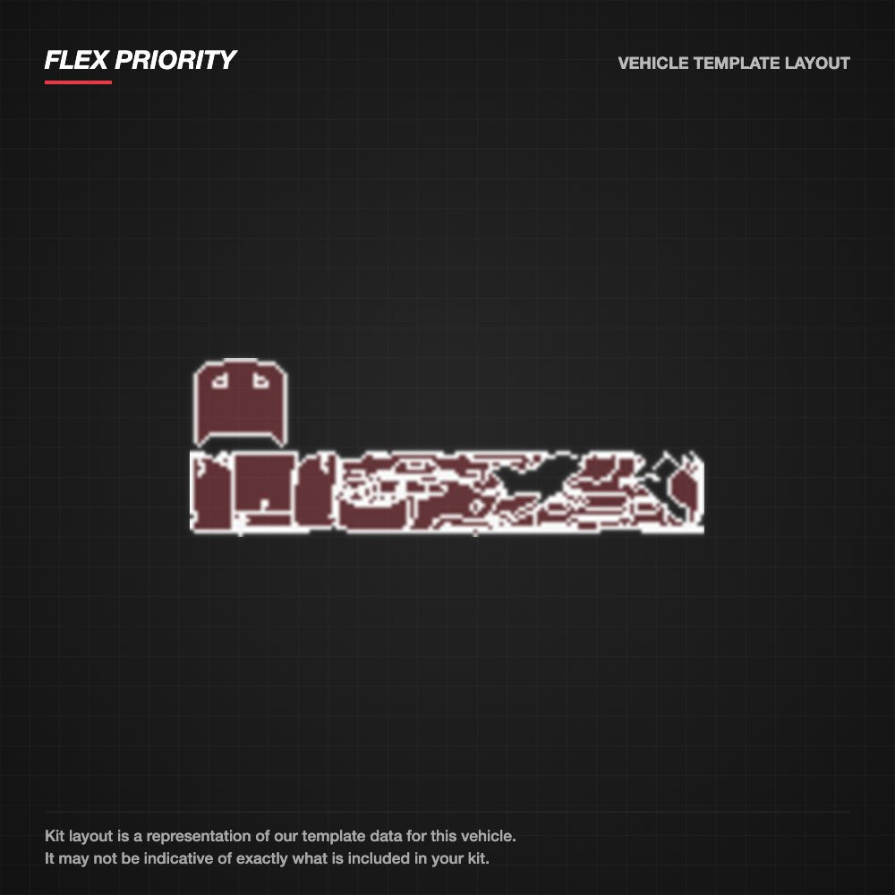 Ford Mustang Fastback 2021-2023 kit layout