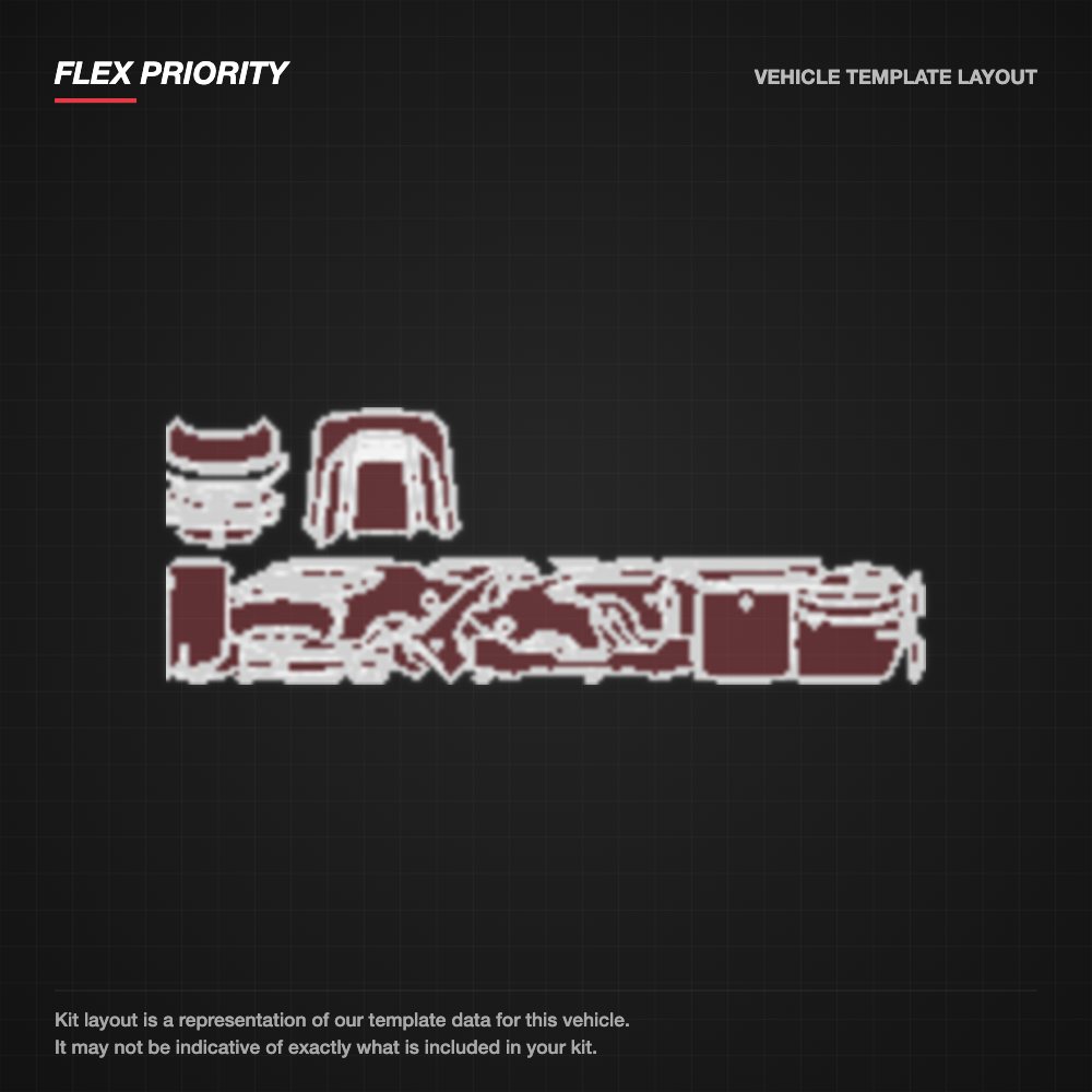 Ford Mustang Fastback 2024 kit layout (template 2)