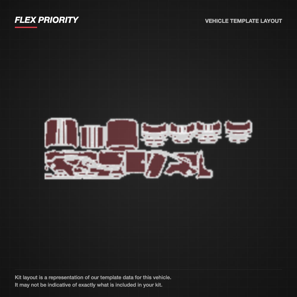 Ford Mustang Fastback 2024 kit layout (template 4)