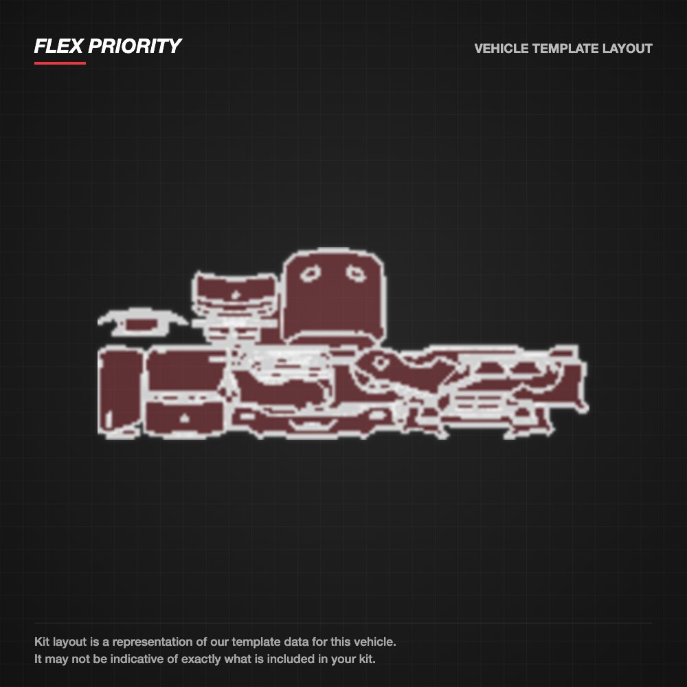 Ford Mustang Convertible 2018-2023 kit layout (template 2)