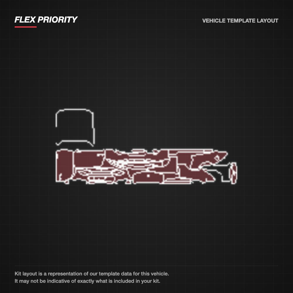 Ford Mustang Convertible 2024+ kit layout (template 1)