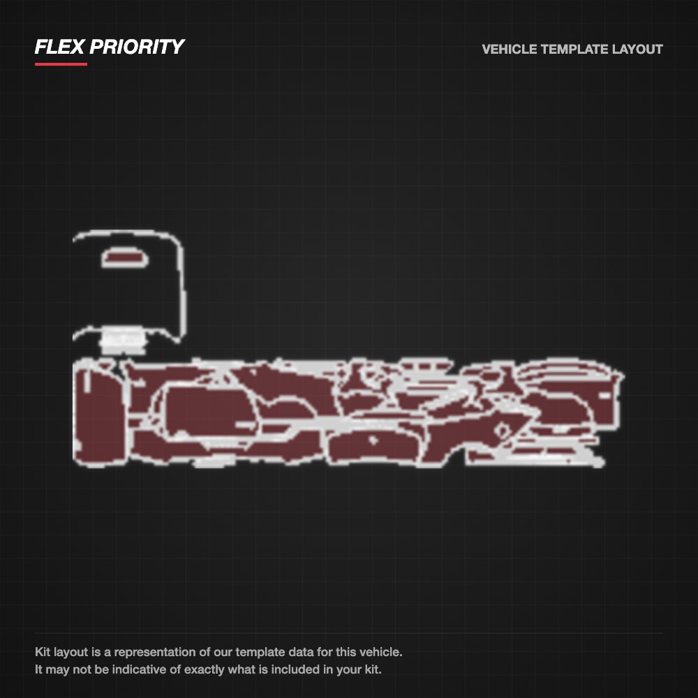 Ford Mustang Convertible 2024+ kit layout (template 3)