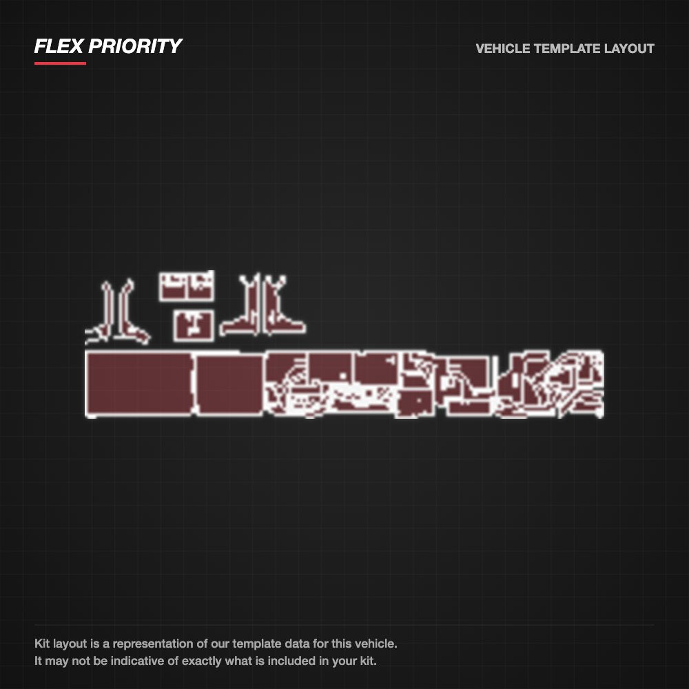 Toyota Land Cruiser 70 Wagon 76 2024+ kit layout (template 2)
