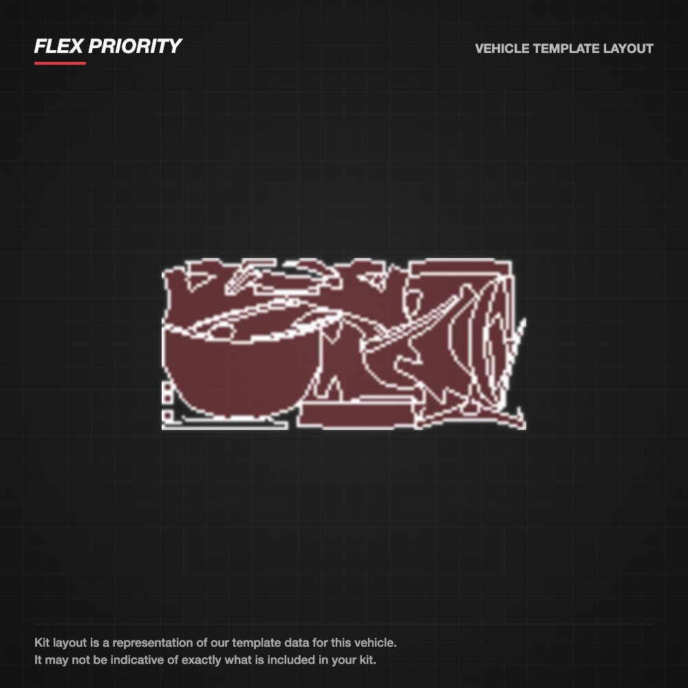 Toyota Yaris 2014-2016 kit layout