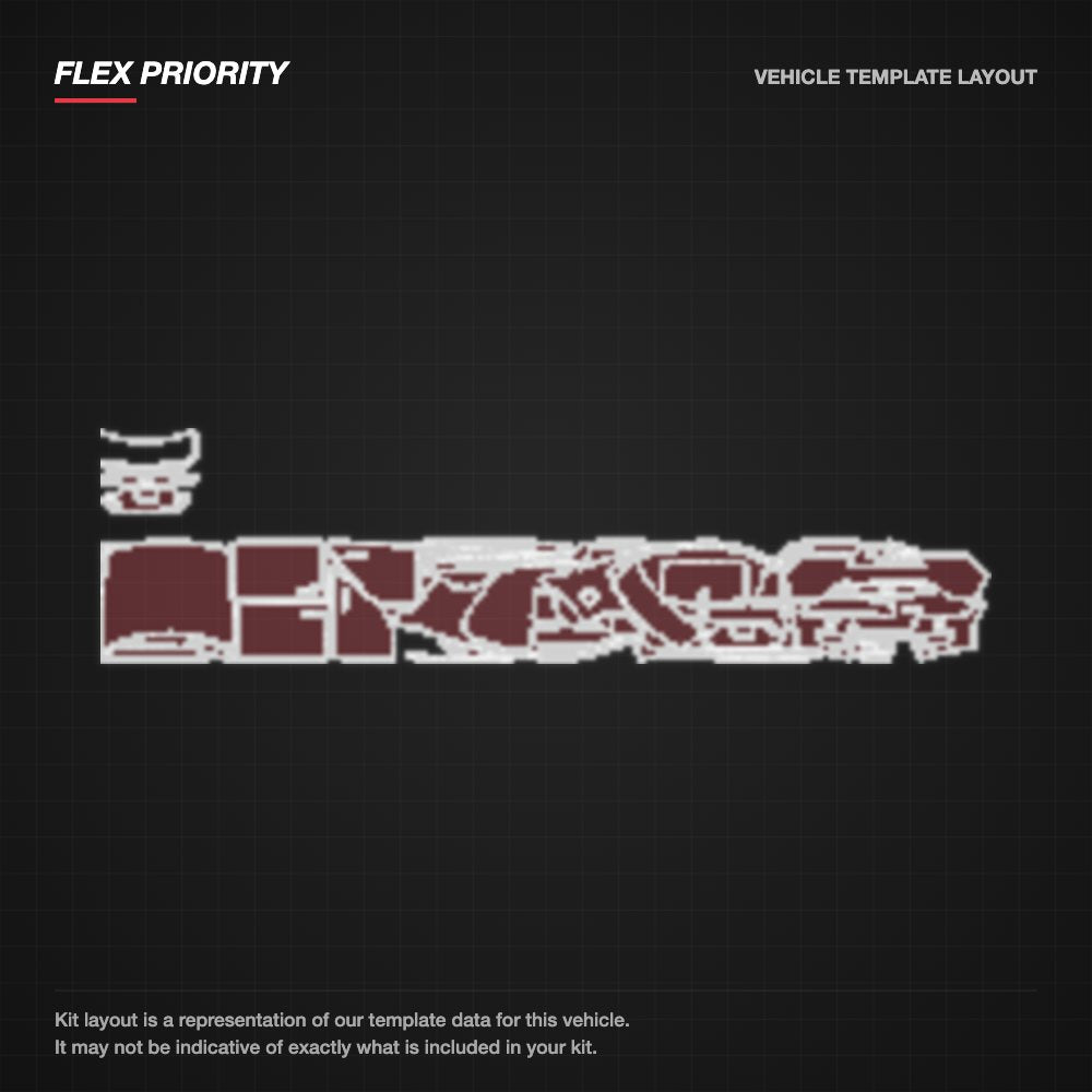Jaguar XE 2017-2019 kit layout (template 1)