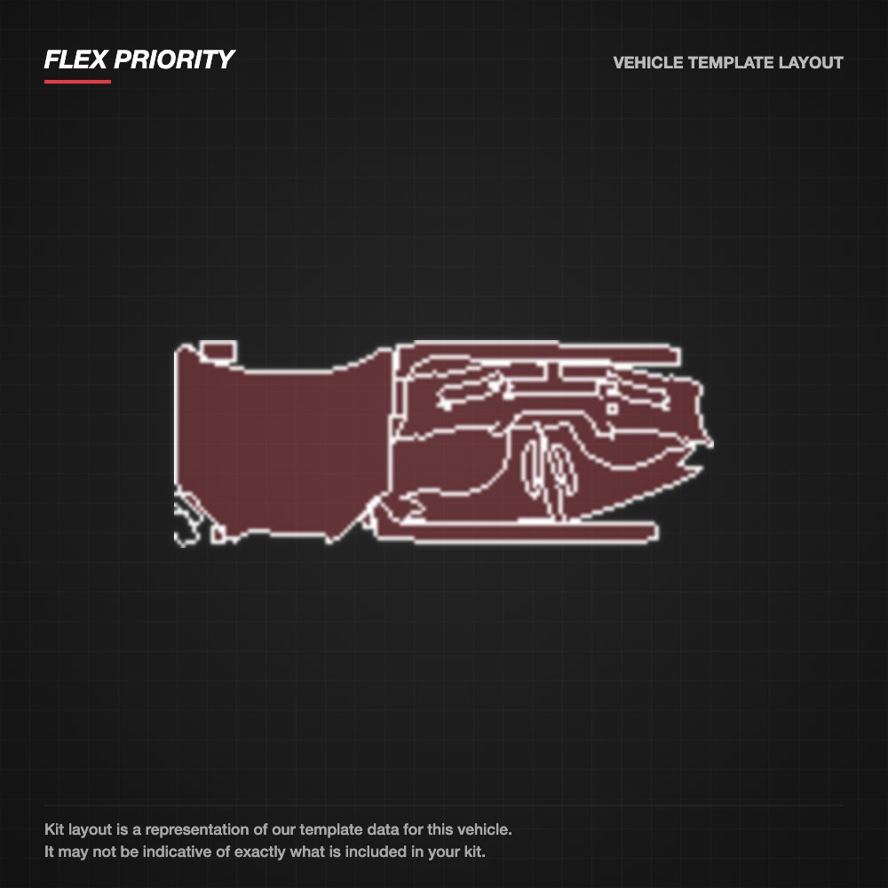 Jaguar XF 2011-2012 kit layout