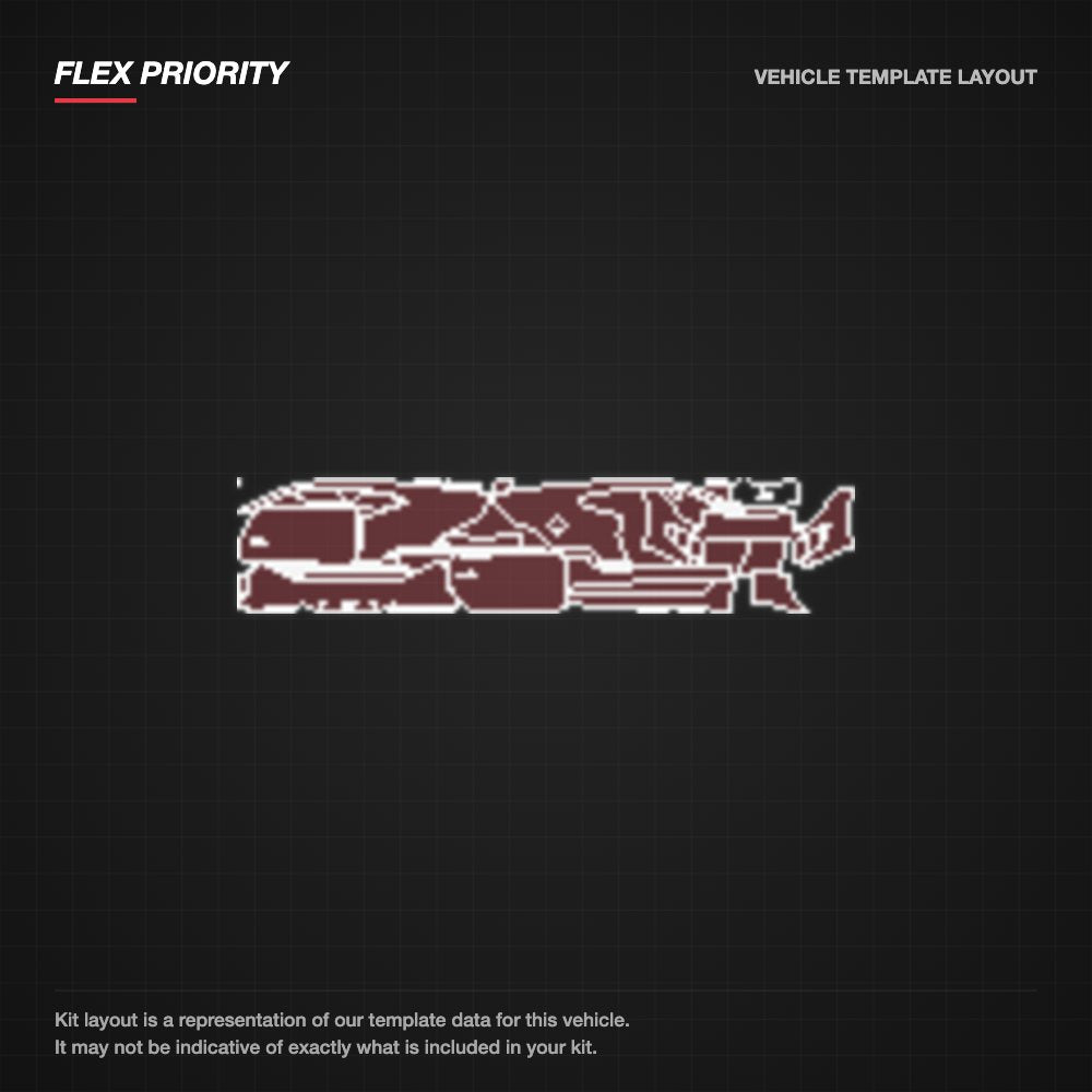 Jaguar F-Type Coupe 2018-2020 kit layout (template 2)