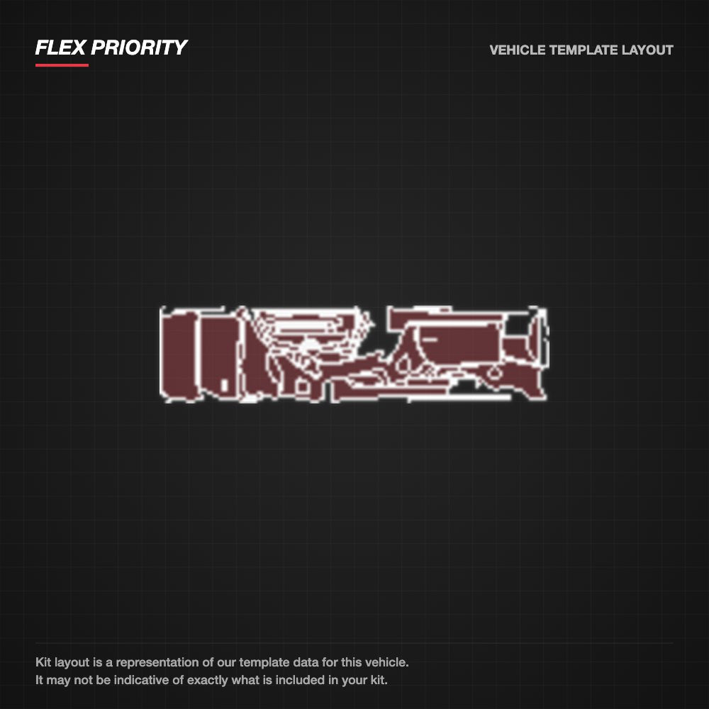 Jaguar F-Type Roadster 2018-2020 kit layout (template 4)