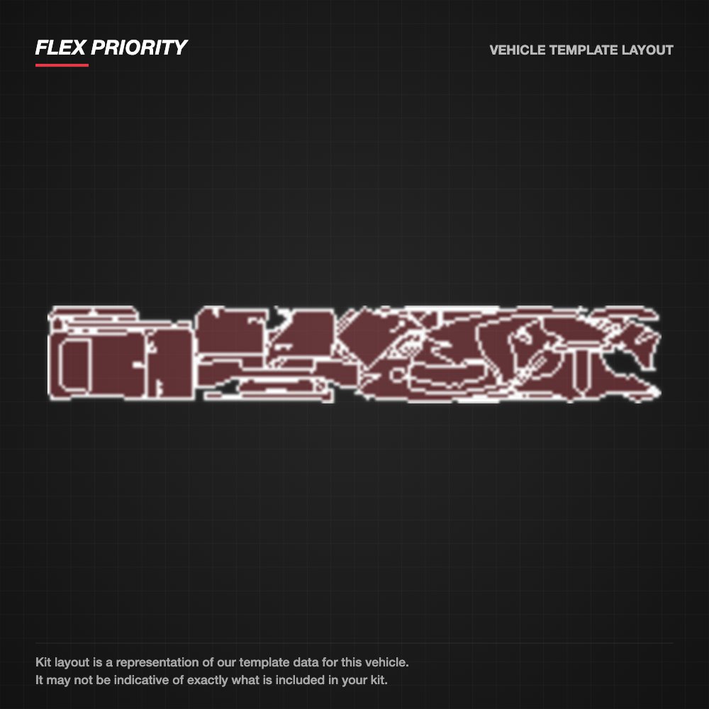 Lexus IS 2021+ kit layout (template 1)