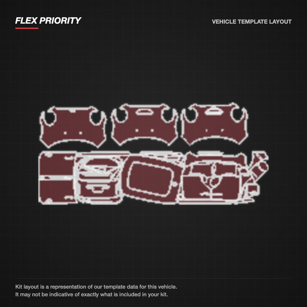 Mini Cooper 5-Door 2022-2023 kit layout (template 2)