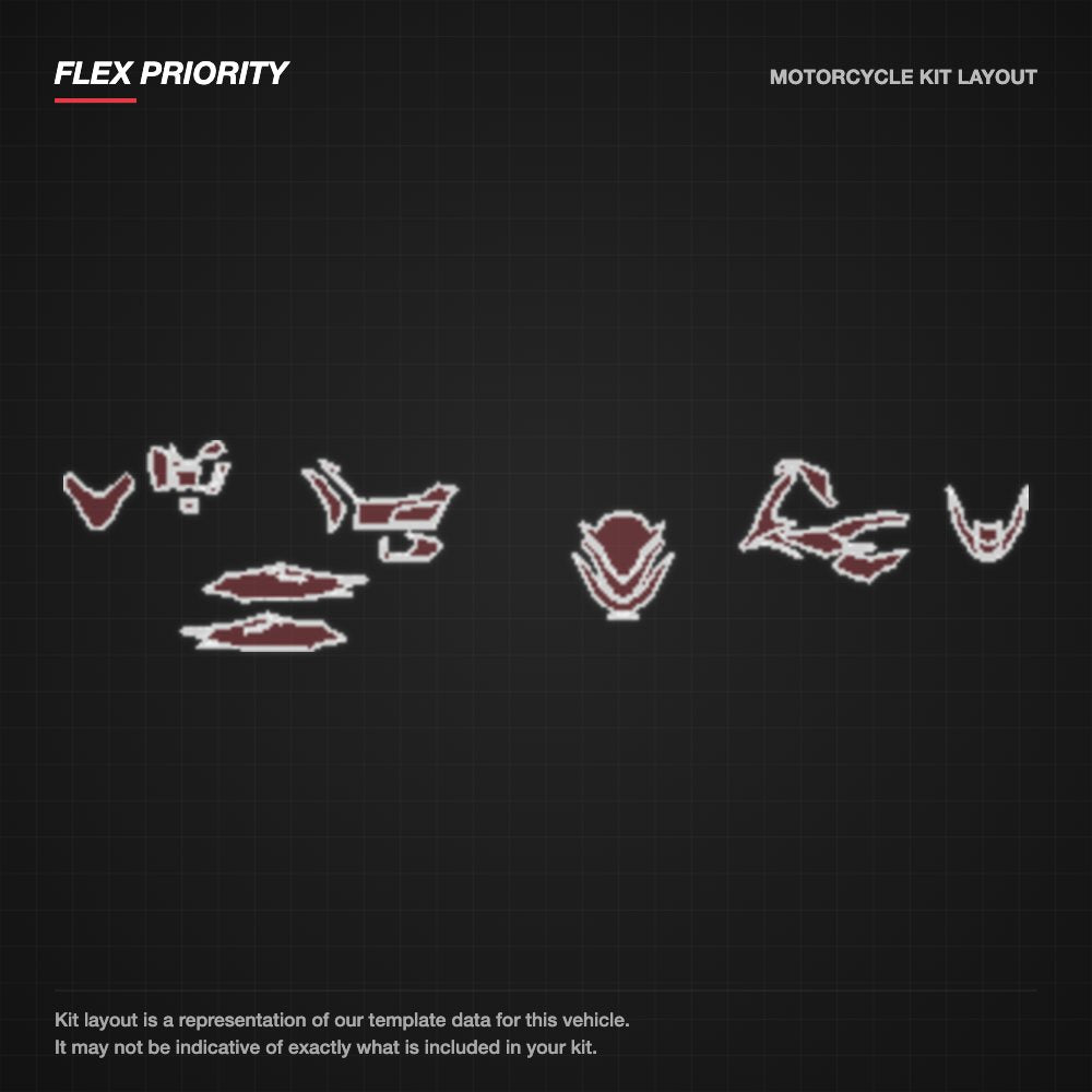 Honda PCX 160 2021+ kit layout