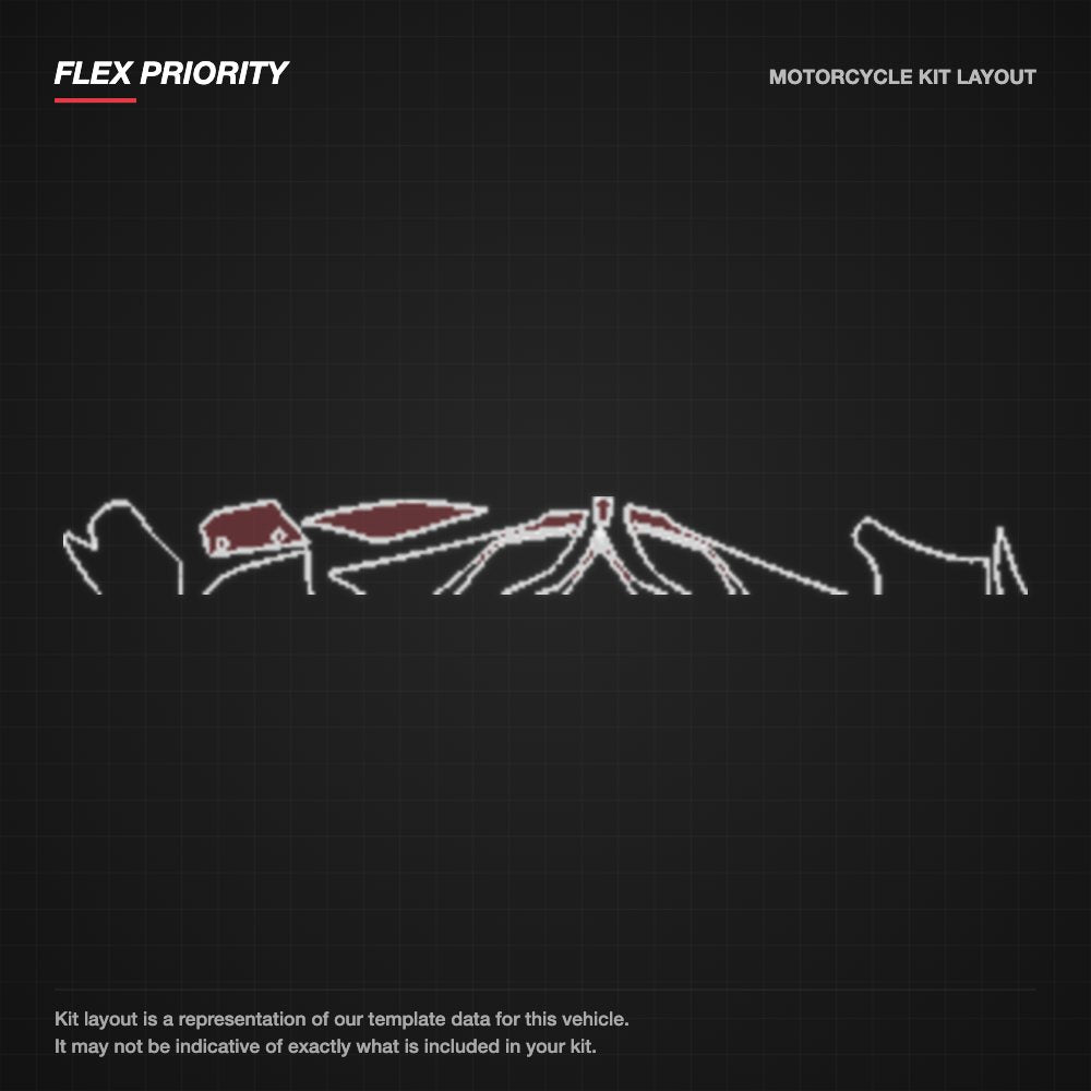 Kawasaki Ninja ZX 2017+ kit layout