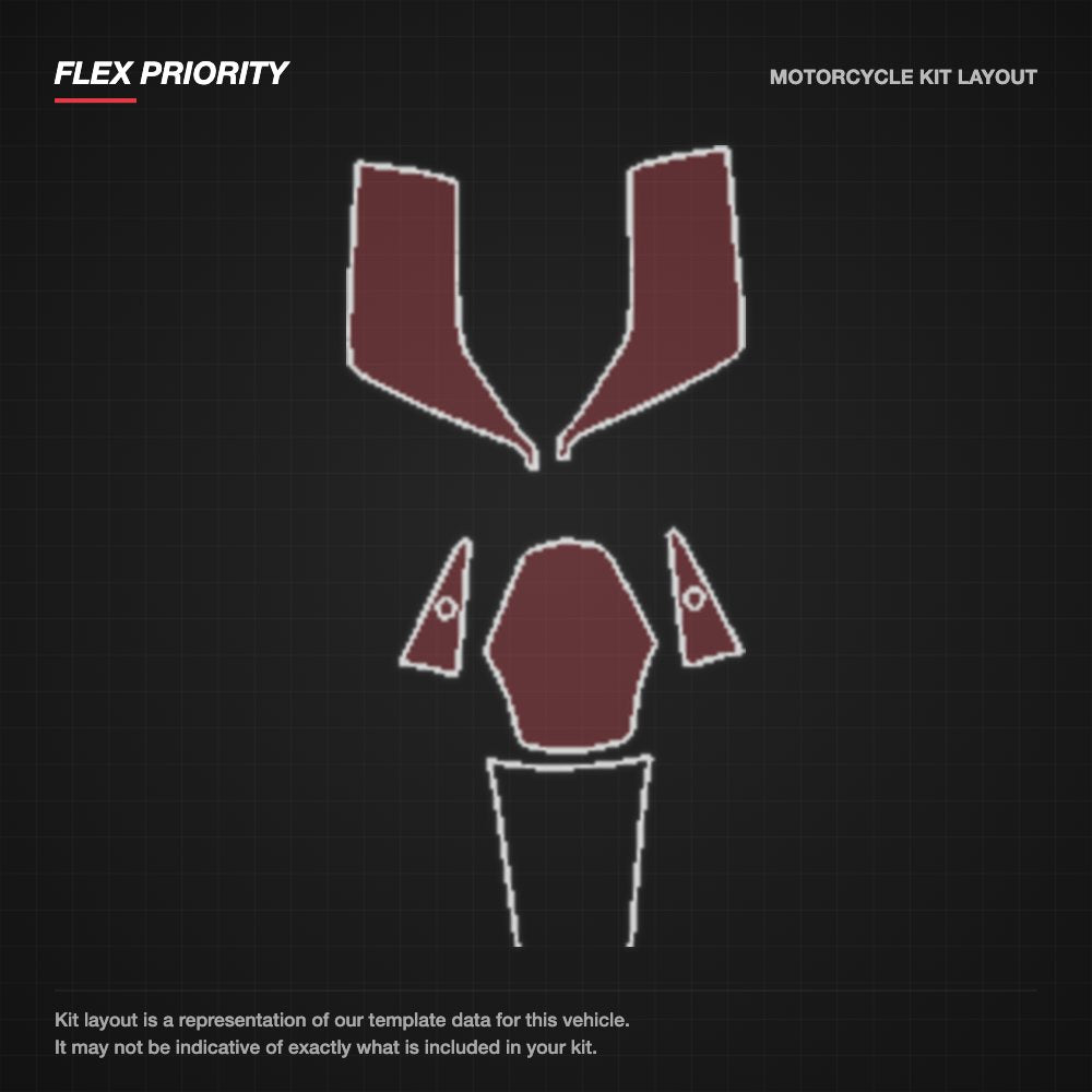 KTM Adventure 2017+ kit layout