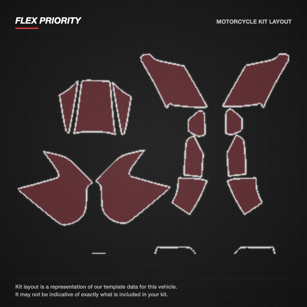 KTM 1290 Super Adventure 2017+ kit layout