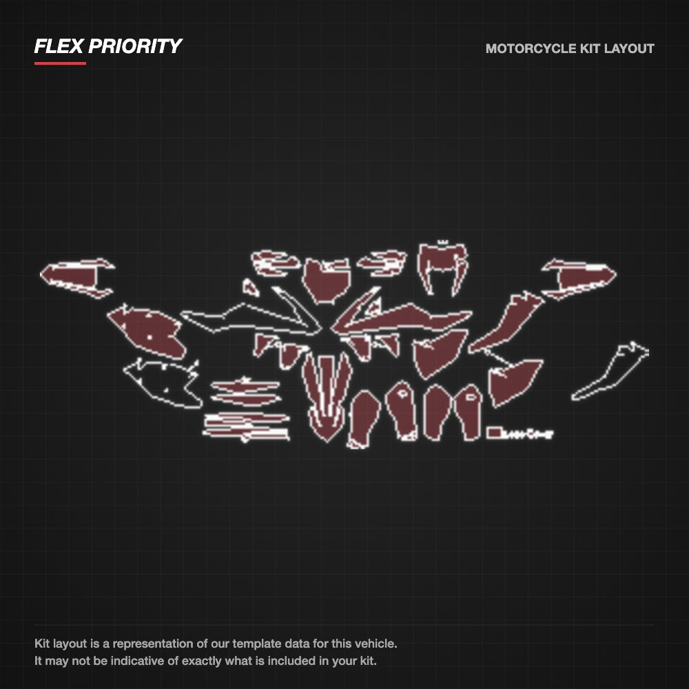KTM EXC 2019+ kit layout