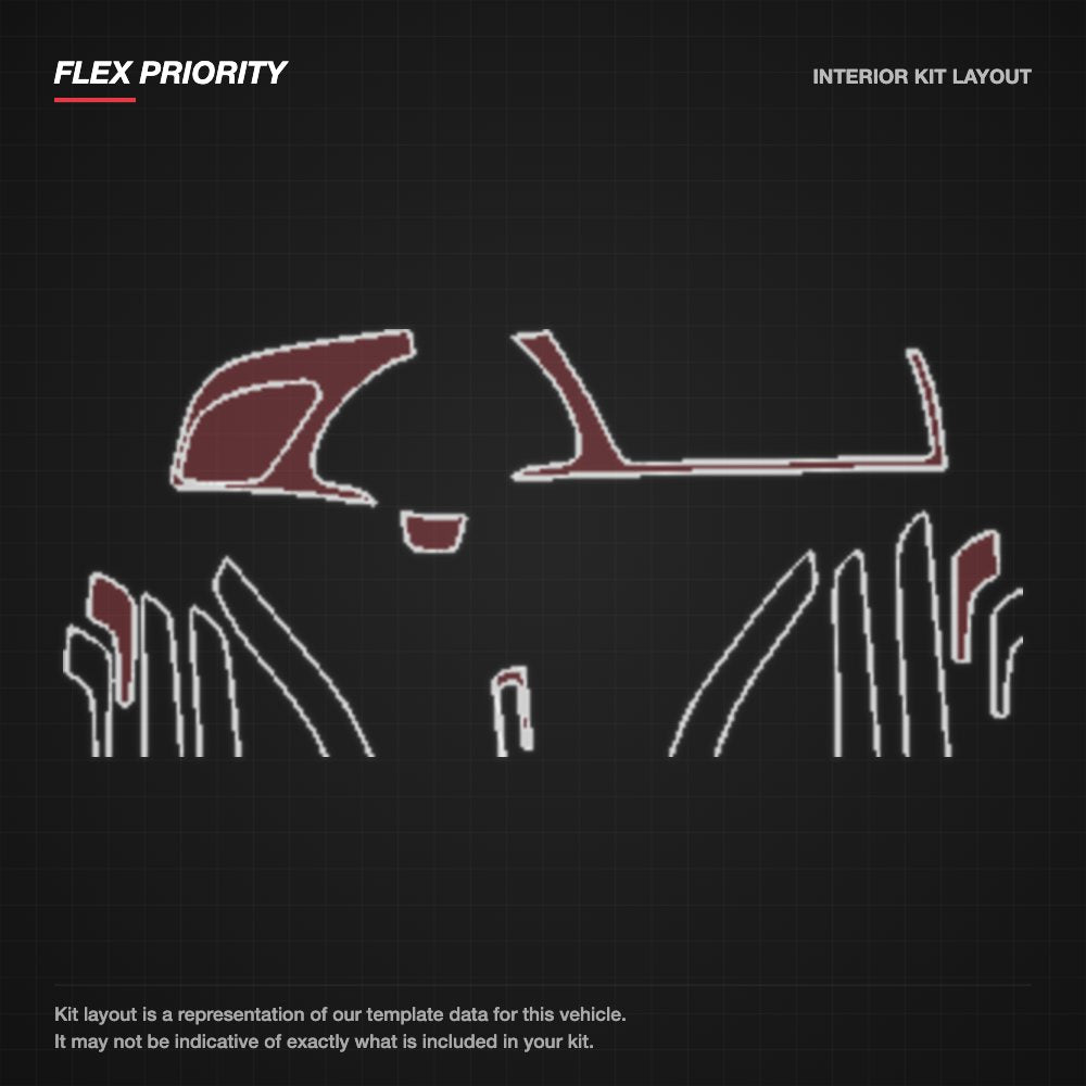 Audi A5 Sportback 2016 kit layout