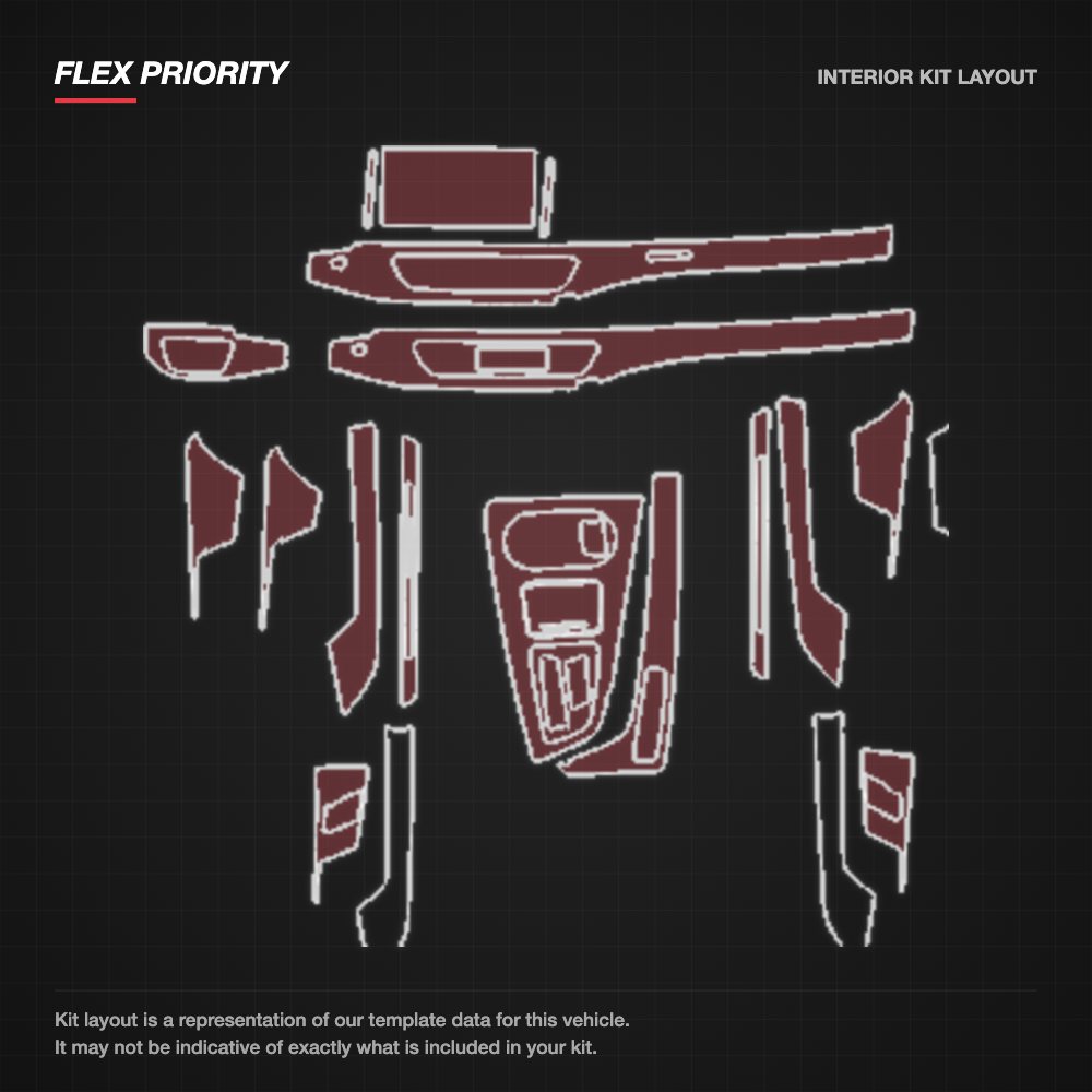 Audi A5 Sportback 2021-2024 kit layout