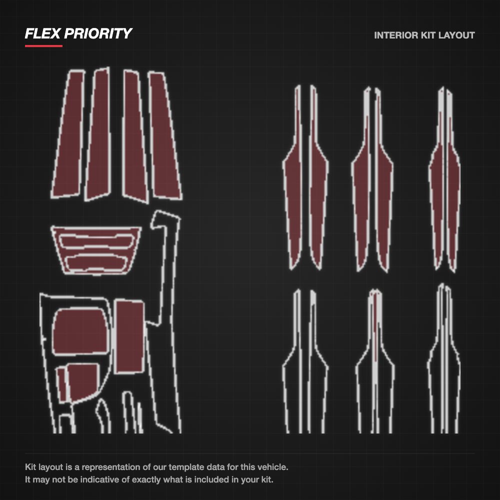 BMW X2 2016-2018 kit layout