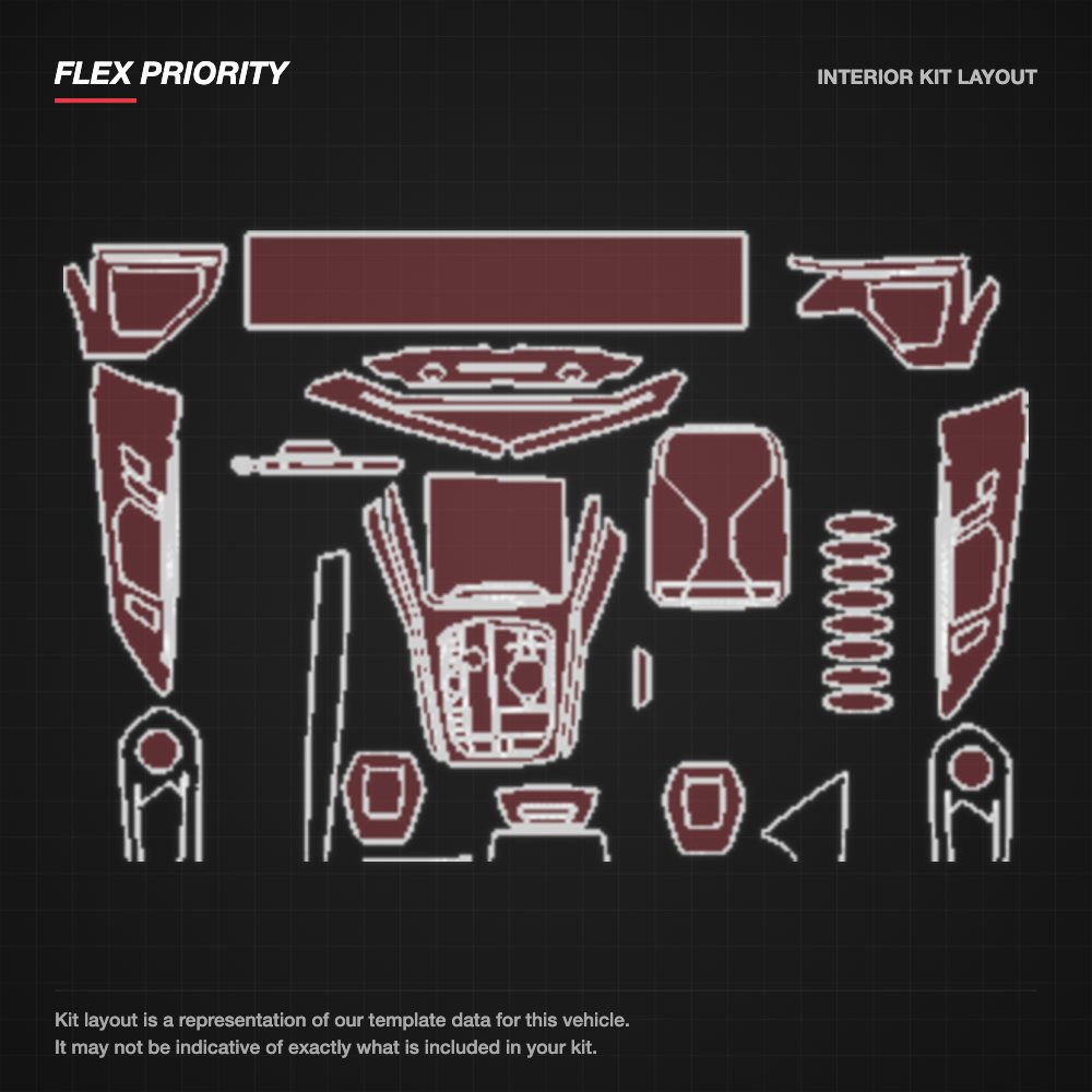 BMW XM 2023+ kit layout