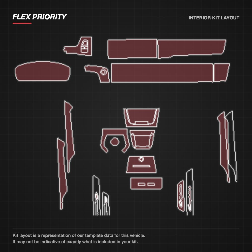 Porsche Cayenne coupe 2024+ kit layout