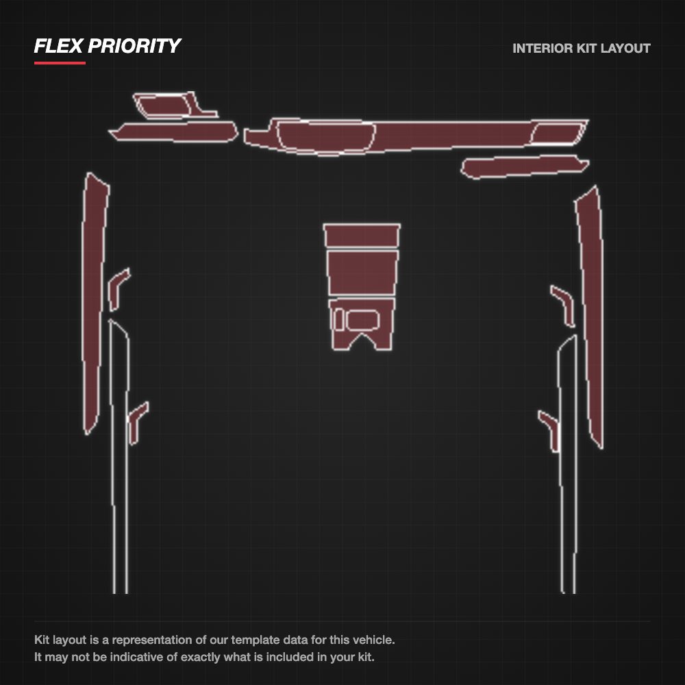 Mercedes-Benz AMG E-Class Four-door 2015-2016 kit layout