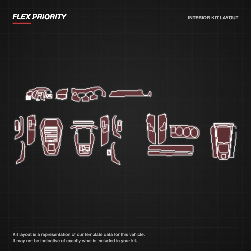 Mercedes-Benz AMG GLA 2021+ kit layout