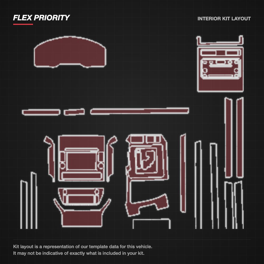 Toyota Land Cruiser 2017-2021 kit layout