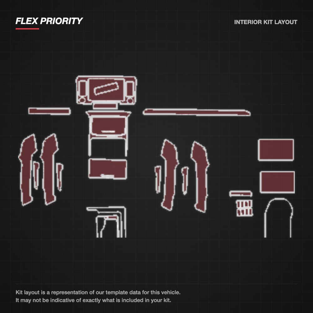 Toyota Prado 2018-2023 kit layout