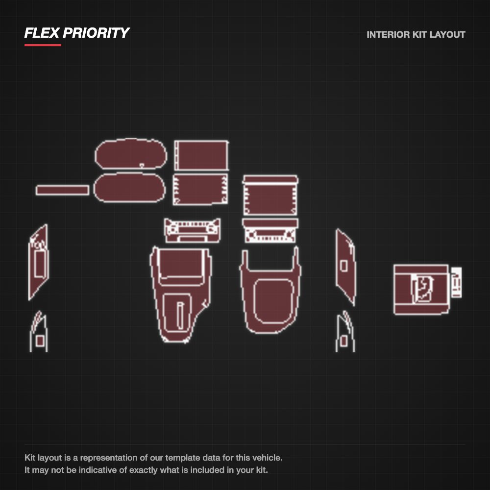 Toyota Fortuner 2021+ kit layout
