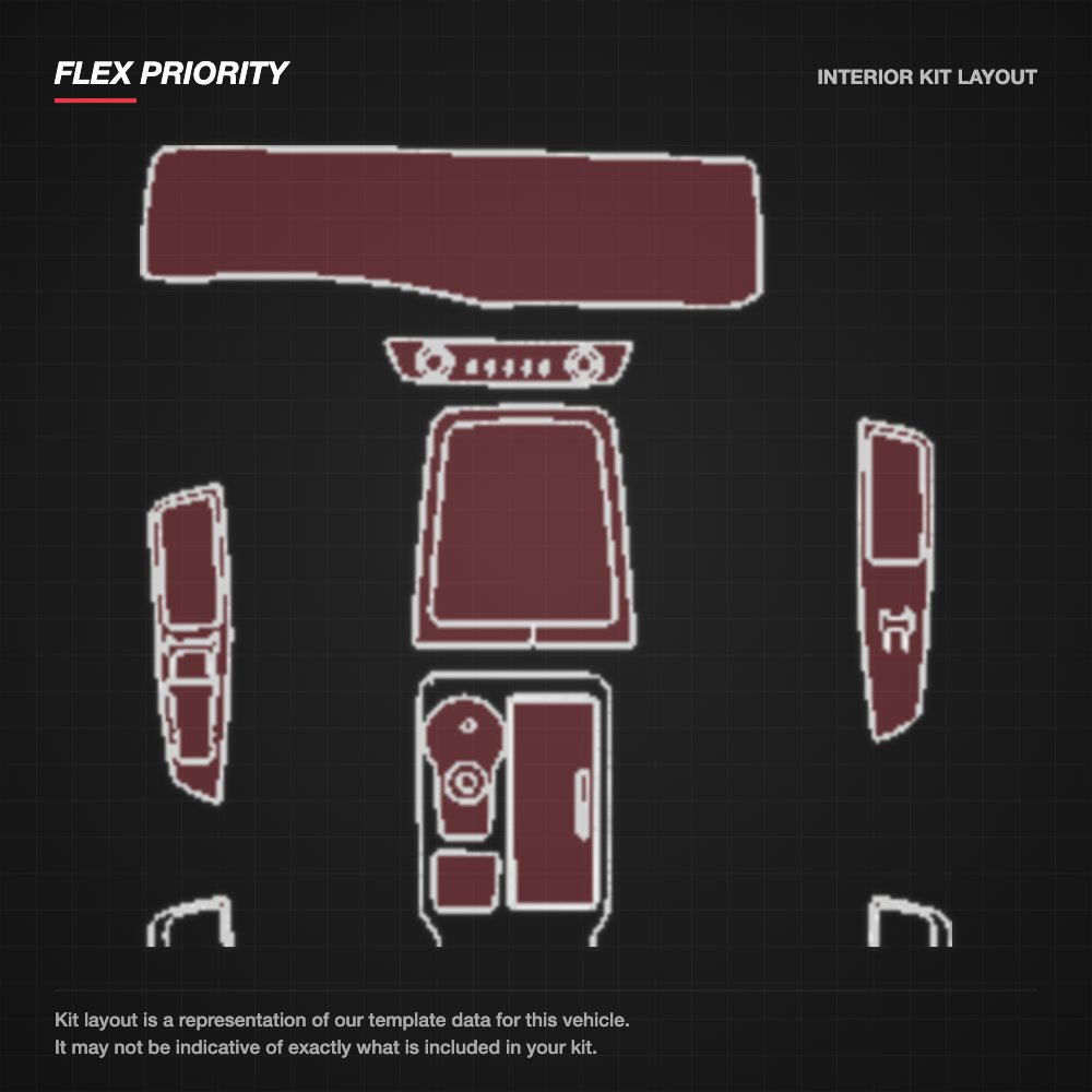 Ford Edge 2021+ kit layout