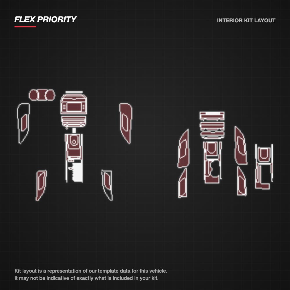 Jaguar F-PACE 2016-2017 kit layout