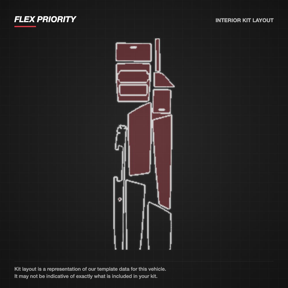 Jaguar XF 2013-2015 kit layout