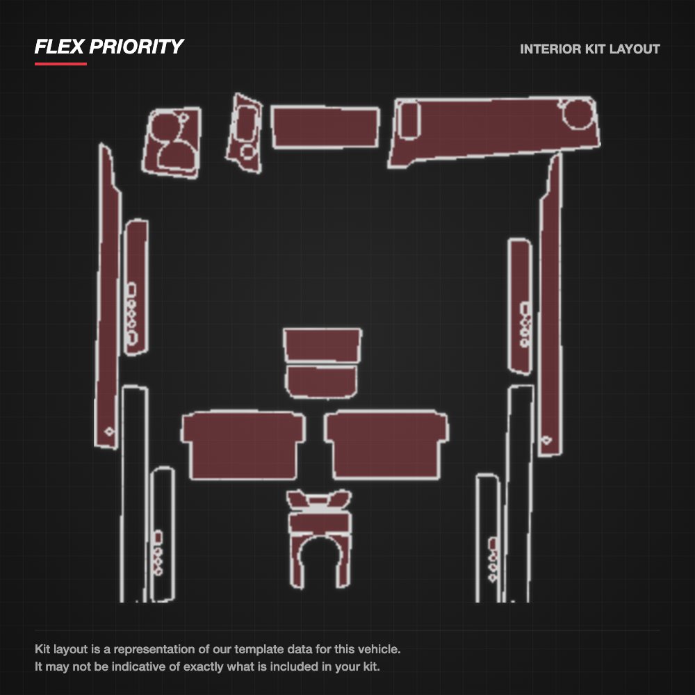 Rolls-Royce Ghost 2015-2016 kit layout
